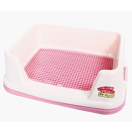 IRIS TRT-500 高身有隔狗廁所(粉紅色)